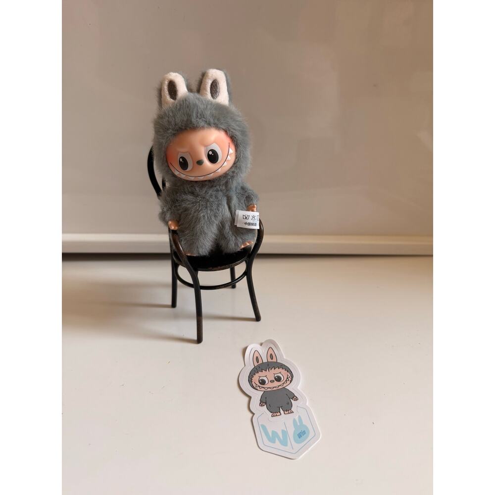 Authentic Pin for love Lububu plush letter : W Popmart V4